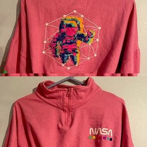 nasa sweater- pink